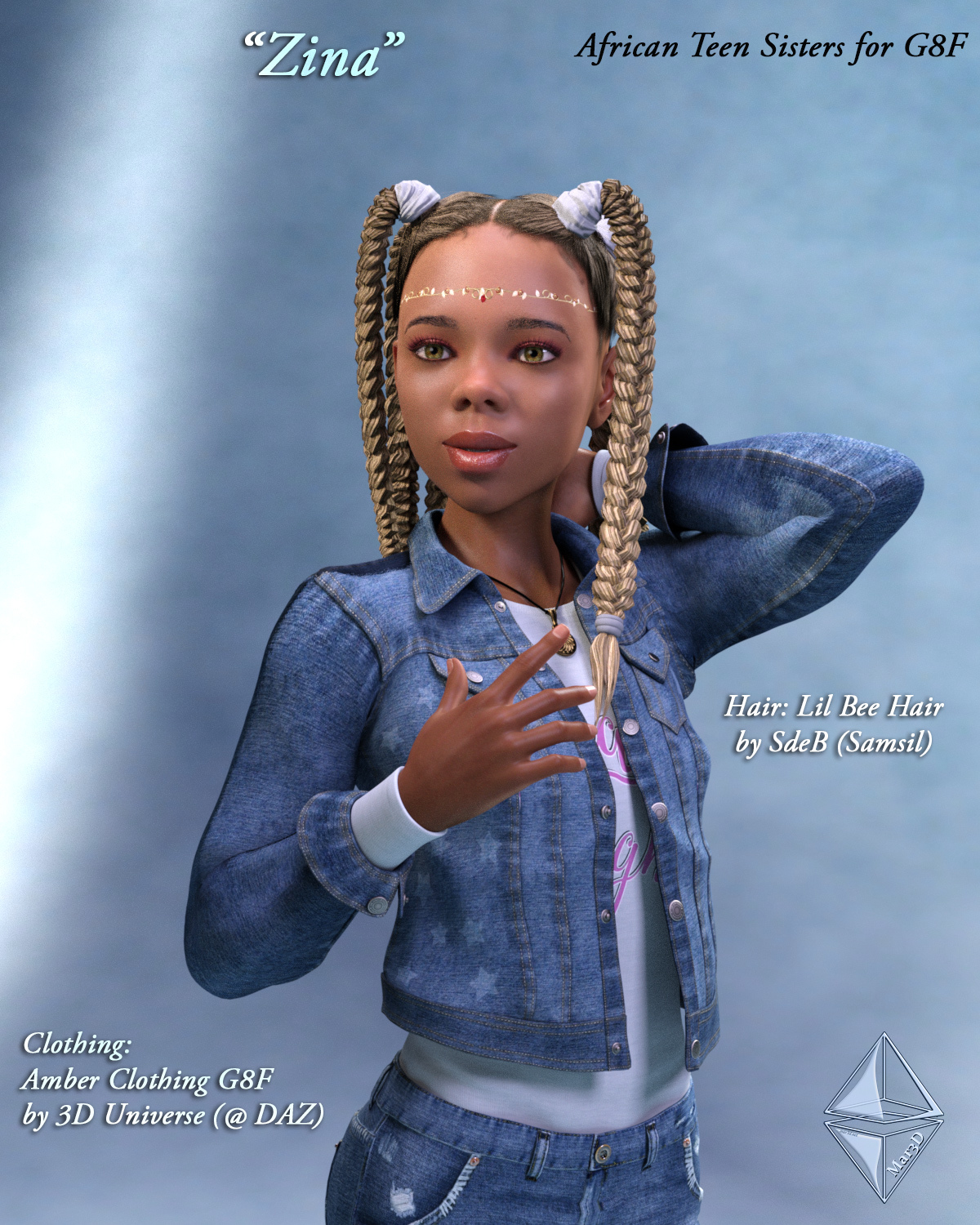 African Teen Sisters for G8F by N/A