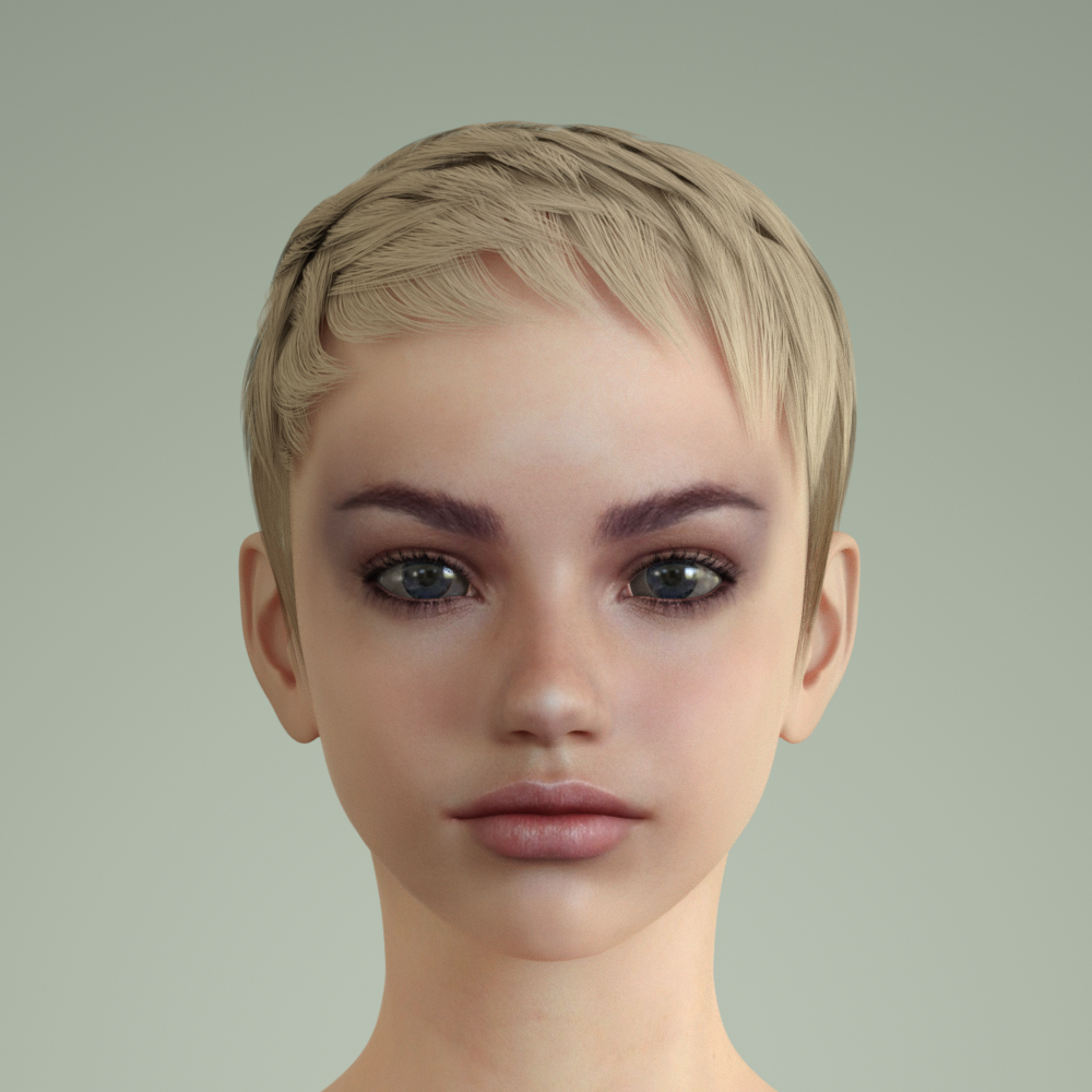SJ Hair for Genesis 8 Female by N/A