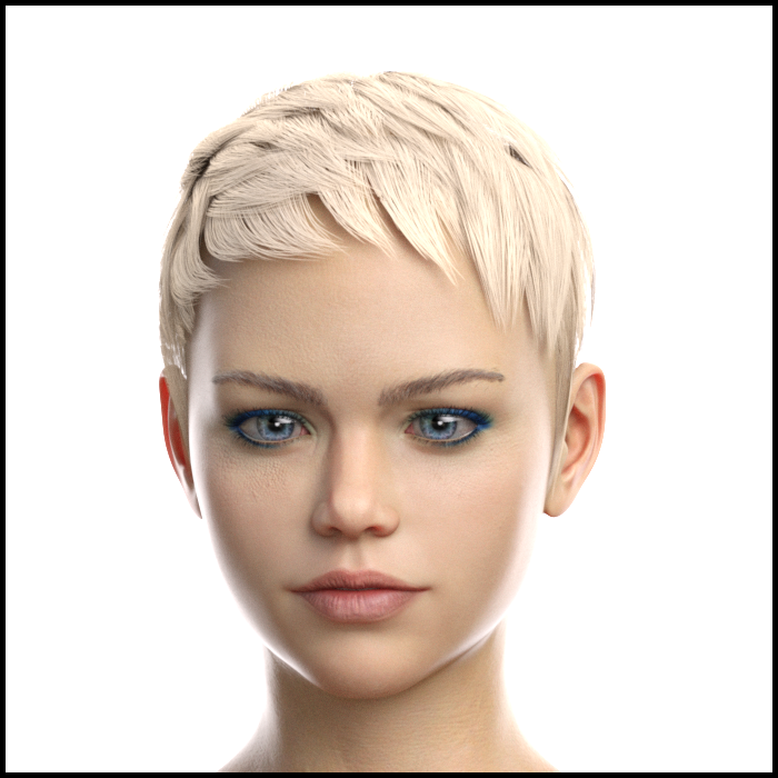 SJ Hair for Genesis 8 Female by N/A