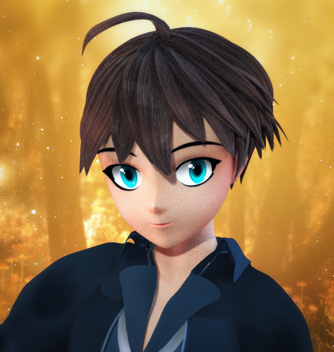 Anime Boy hair for La Femme by N/A