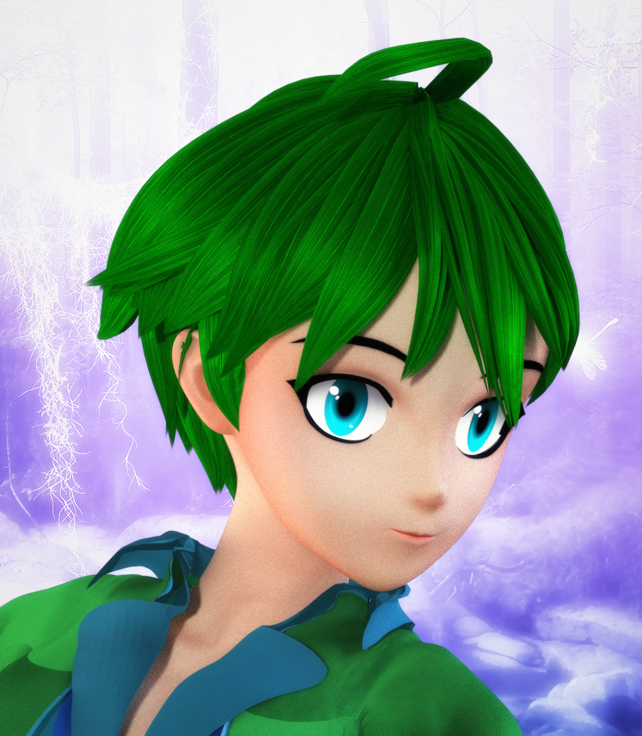 Anime Boy hair for La Femme by N/A