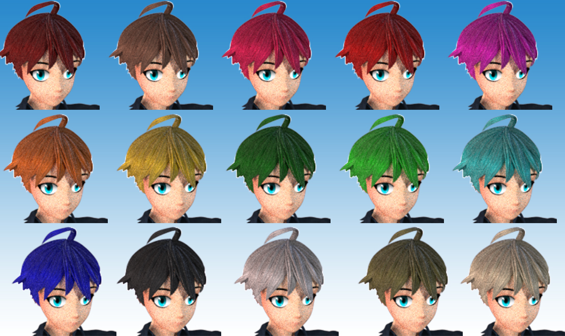 Anime Boy hair for La Femme by N/A