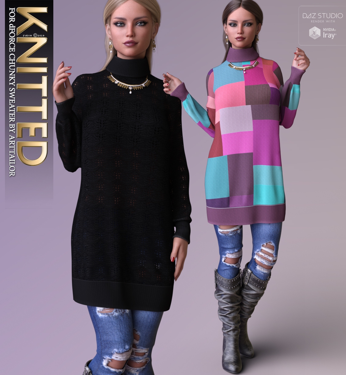 Knitted for dForce Chunky Sweater G8F by N/A