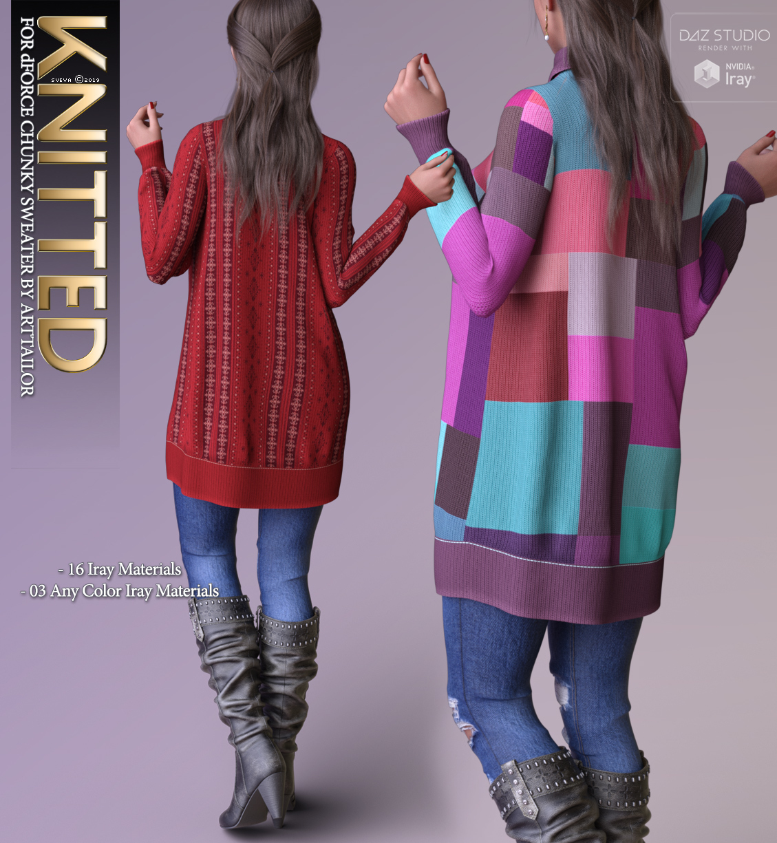 Knitted for dForce Chunky Sweater G8F by N/A