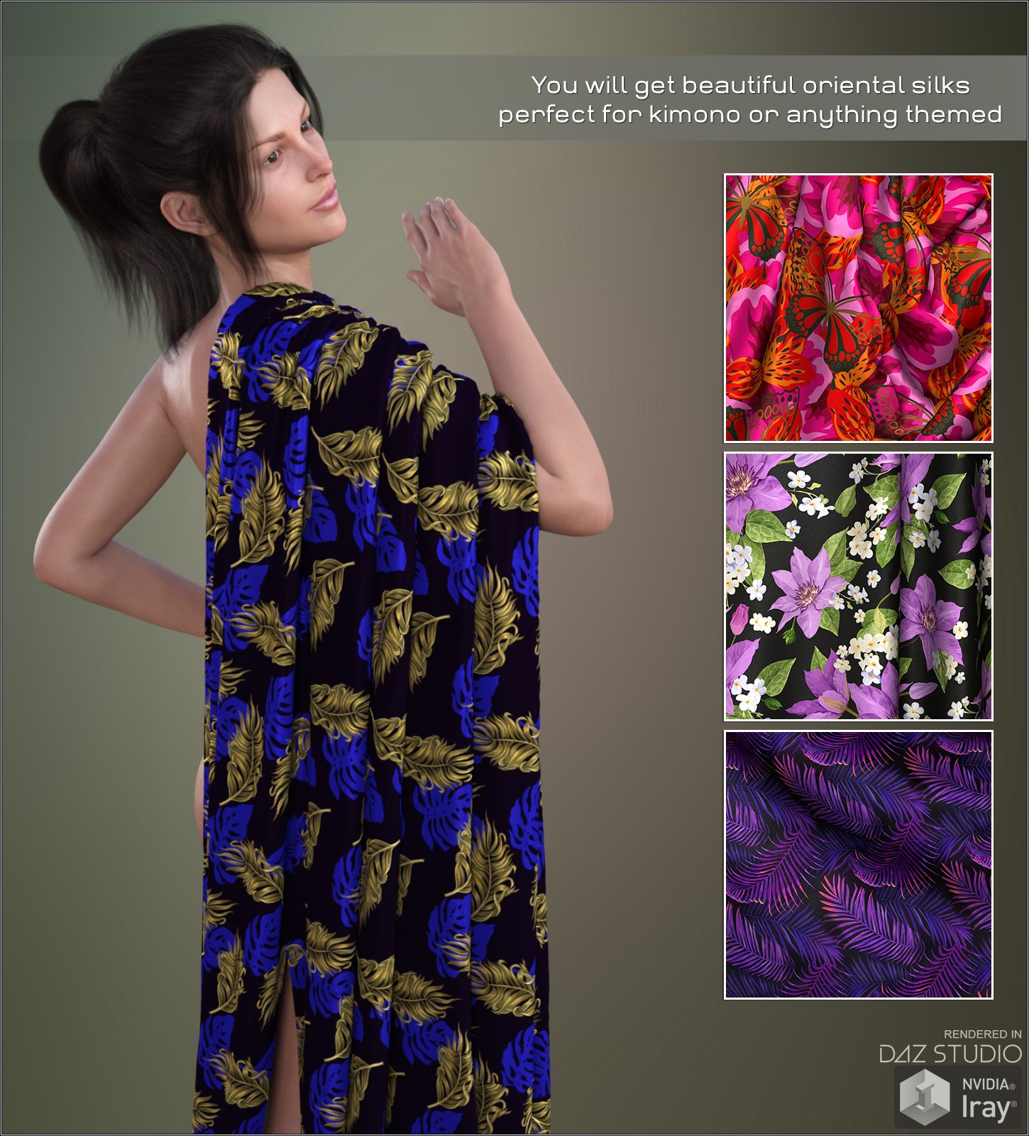Daz Iray - Kimono Silks by N/A