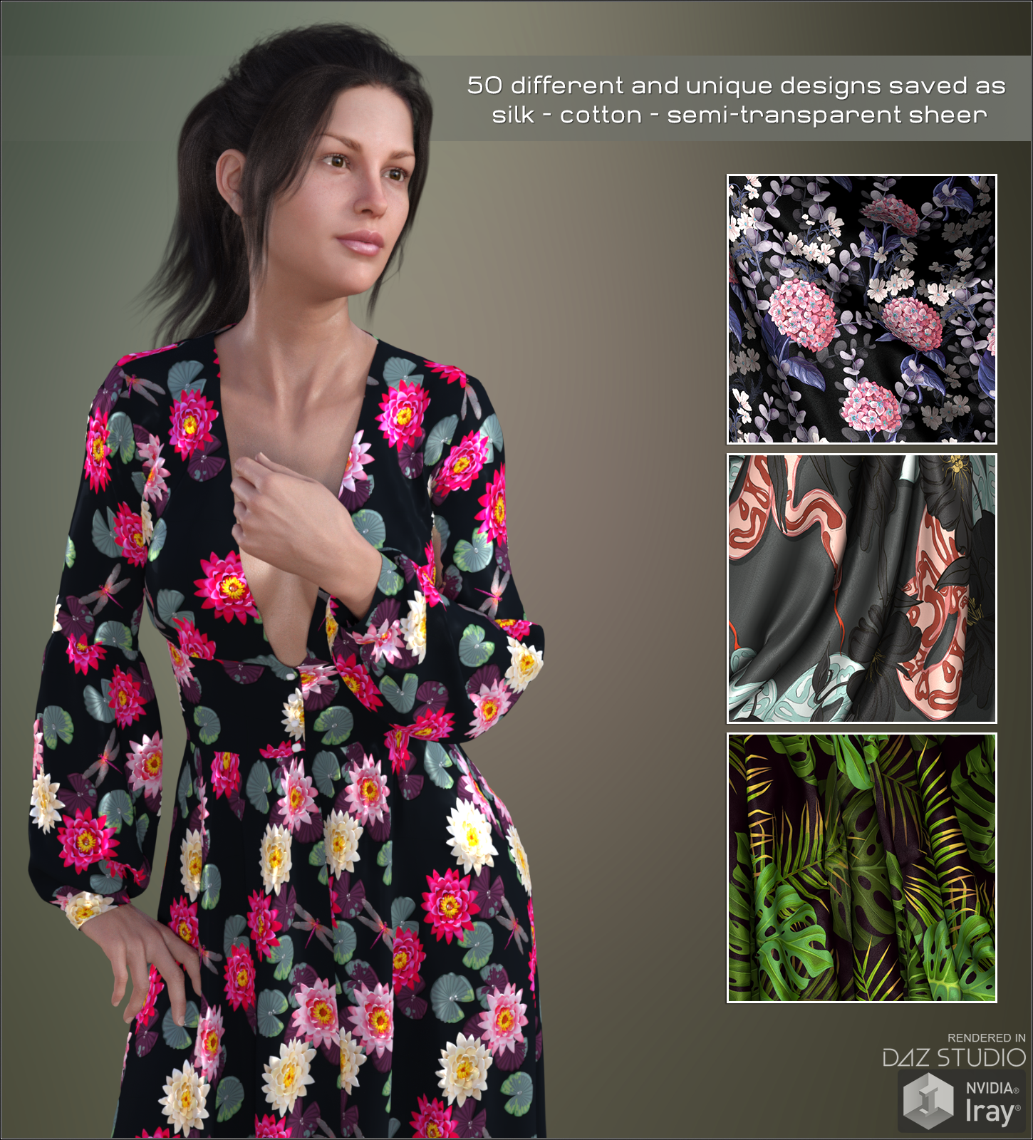 Daz Iray - Kimono Silks by N/A