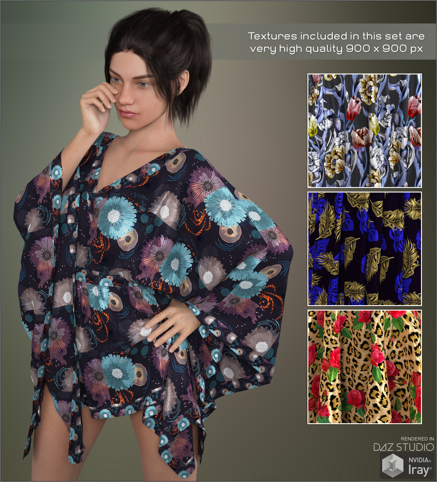 Daz Iray - Kimono Silks by N/A