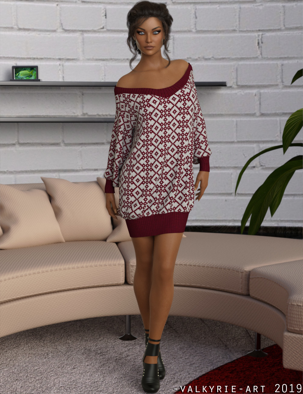 InStyle - dforce Off Shoulder Sweater G8F by N/A