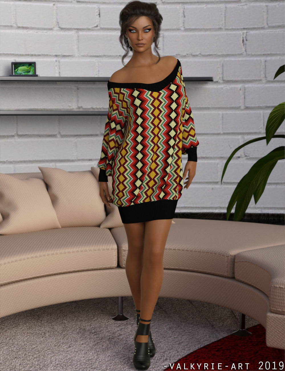 InStyle - dforce Off Shoulder Sweater G8F by N/A