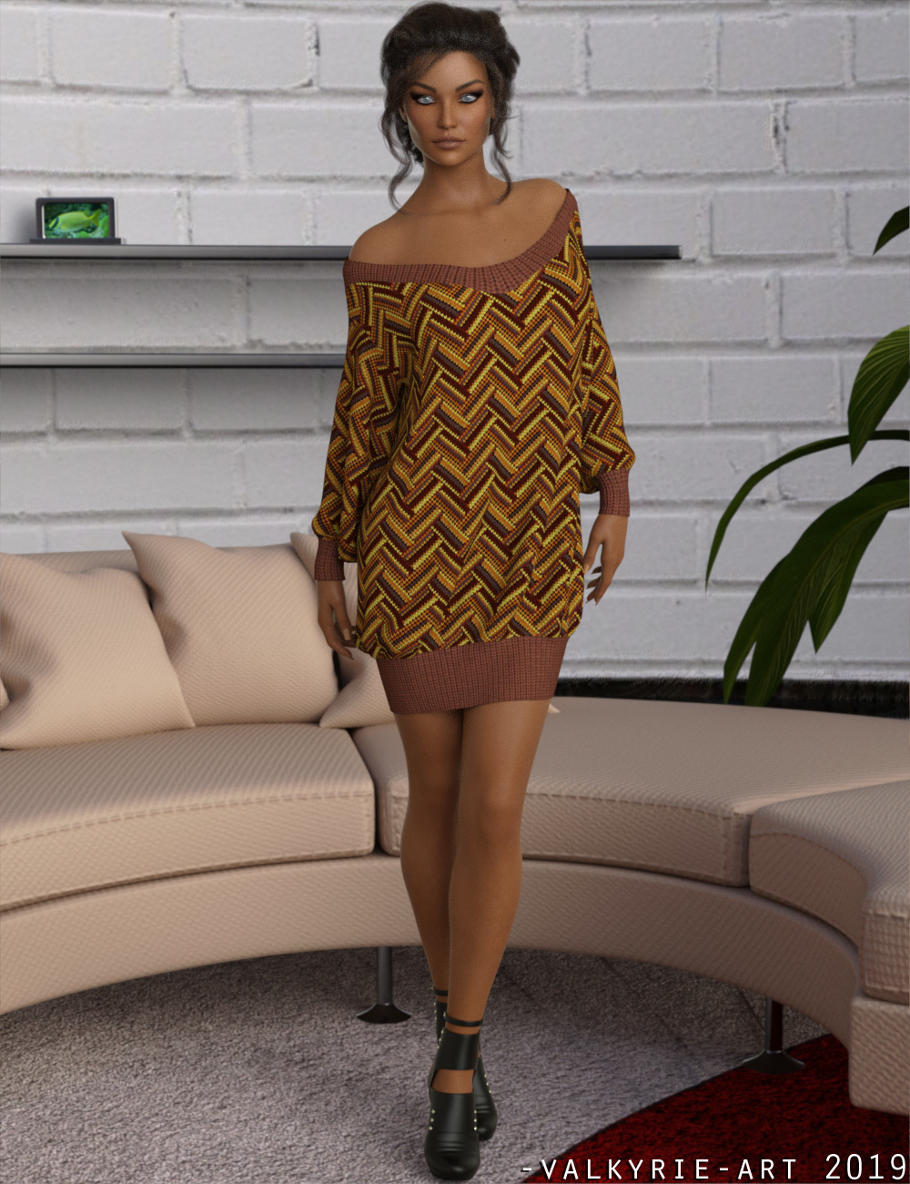 InStyle - dforce Off Shoulder Sweater G8F by N/A