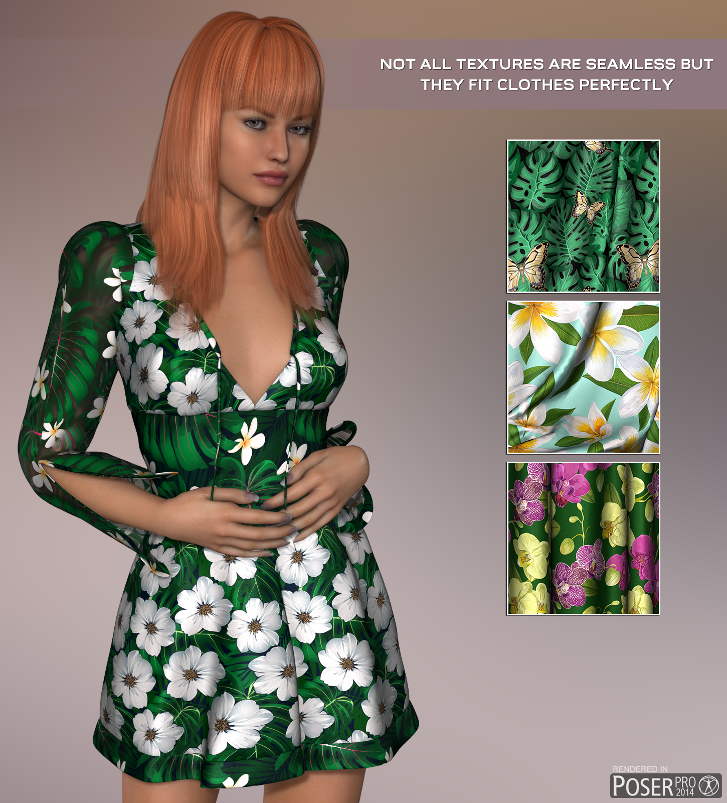 Poser - Kimono Silks by N/A