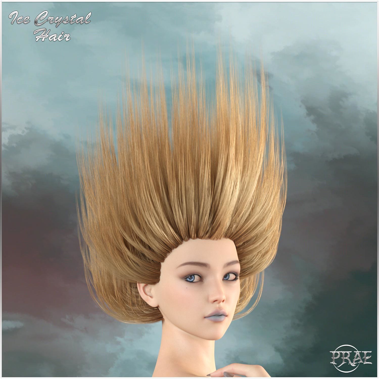 Prae-Ice Crystal Hair for G8 Daz by N/A