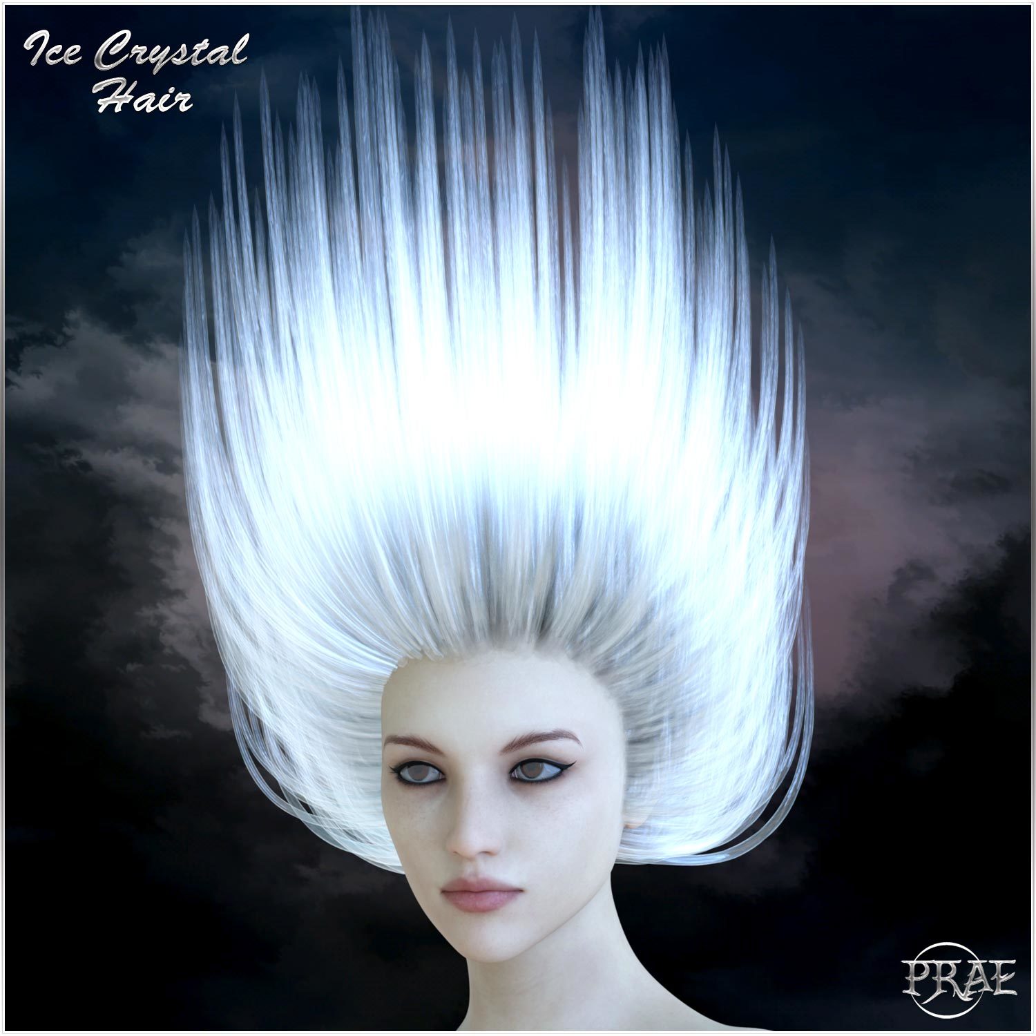 Prae-Ice Crystal Hair for G8 Daz by N/A
