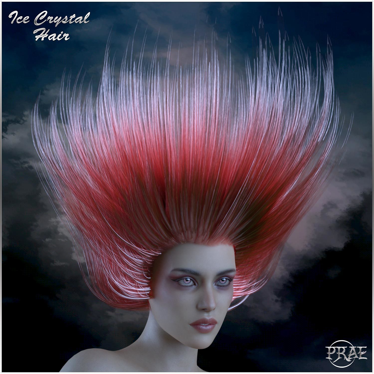 Prae-Ice Crystal Hair for G8 Daz by N/A