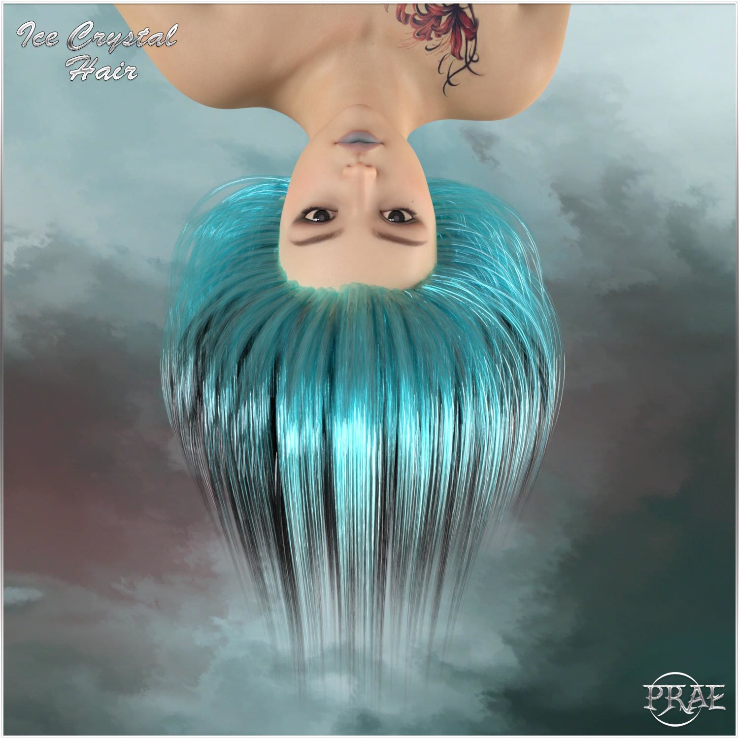 Prae-Ice Crystal Hair for G8 Daz by N/A