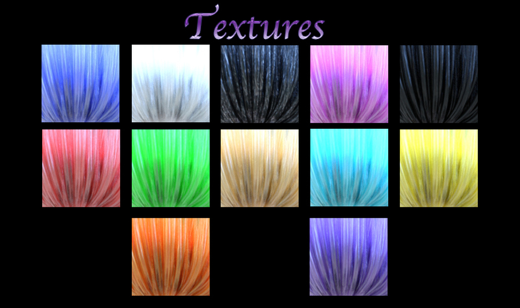 Prae-Ice Crystal Hair for G8 Daz by N/A