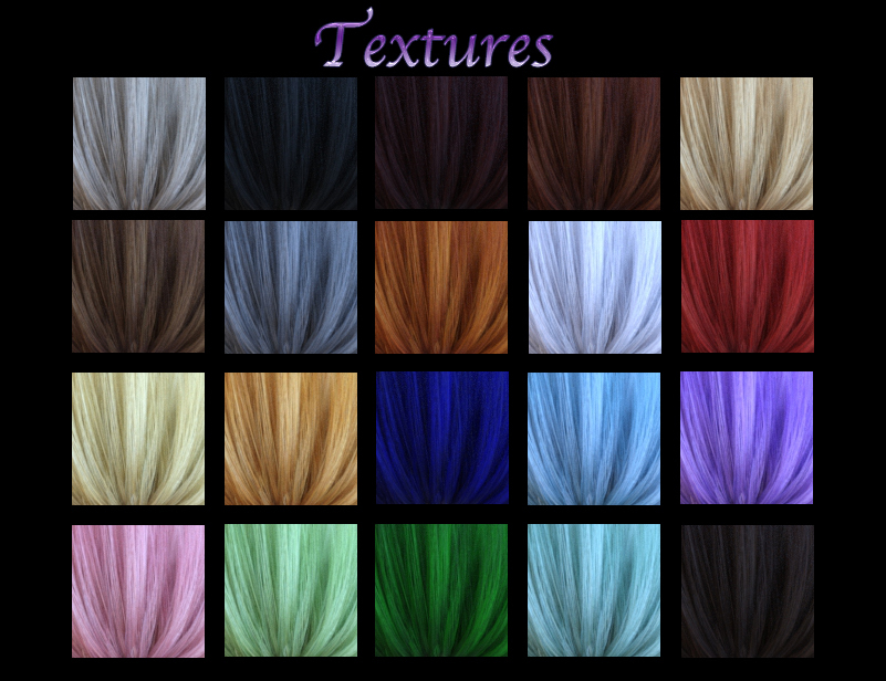 Prae-Ice Crystal Hair for G8 Daz by N/A