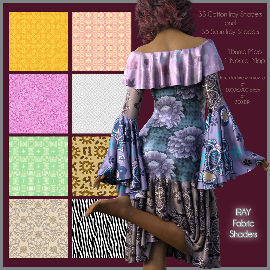 IRAY Fabric Shaders by N/A