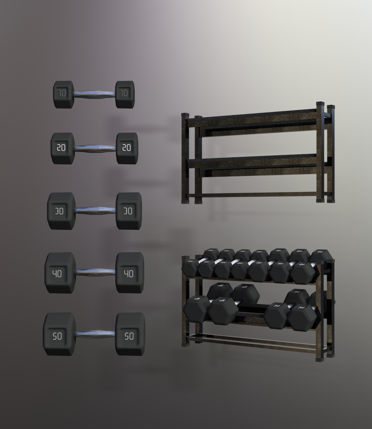 Swole: Free Weights for Genesis 3 and 8 Females by N/A