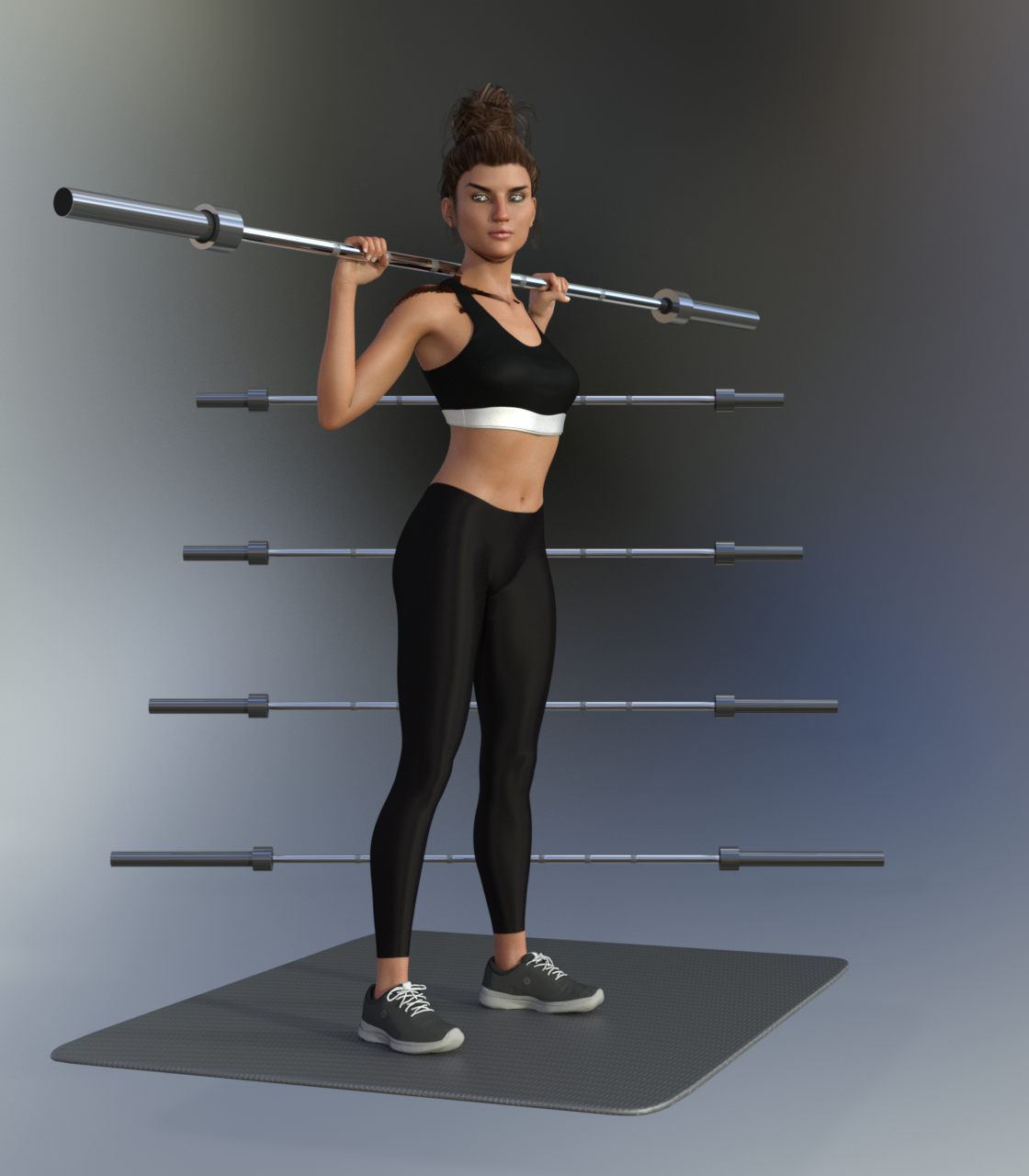 Swole: Free Weights for Genesis 3 and 8 Females by N/A