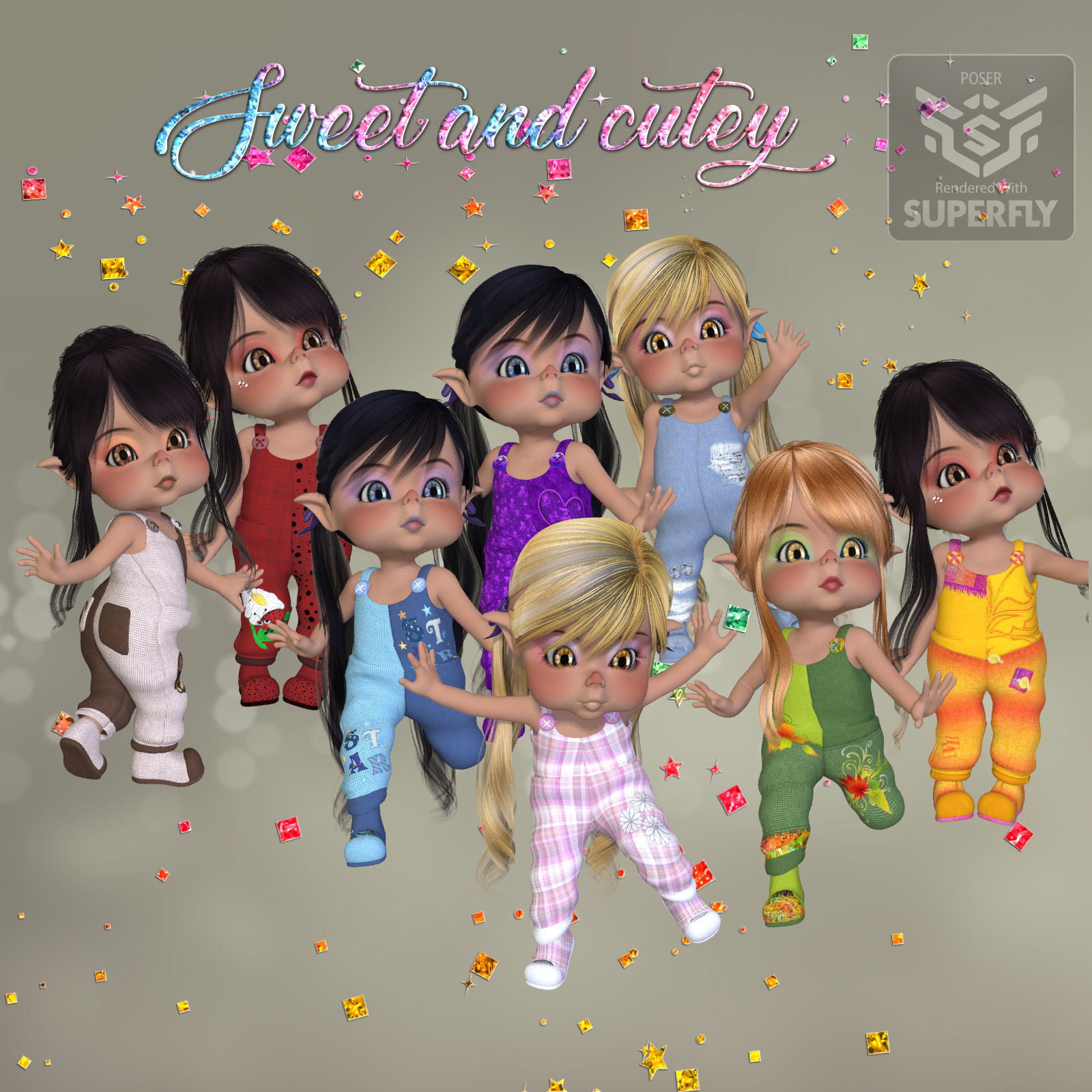 DA-Sweet and cutey for Kit or Peepot Overalls-1 by N/A