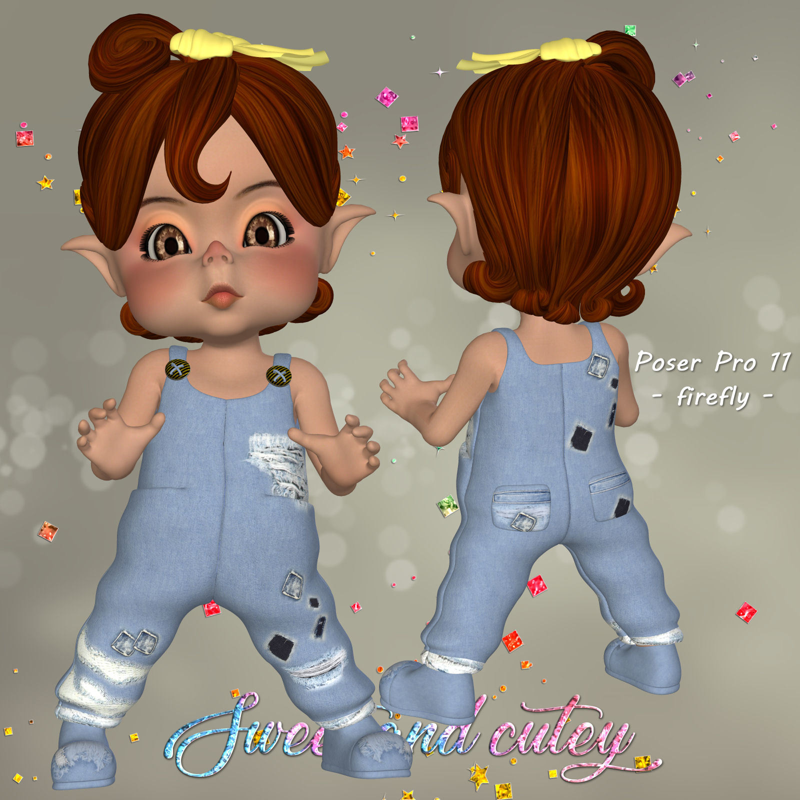 DA-Sweet and cutey for Kit or Peepot Overalls-1 by N/A