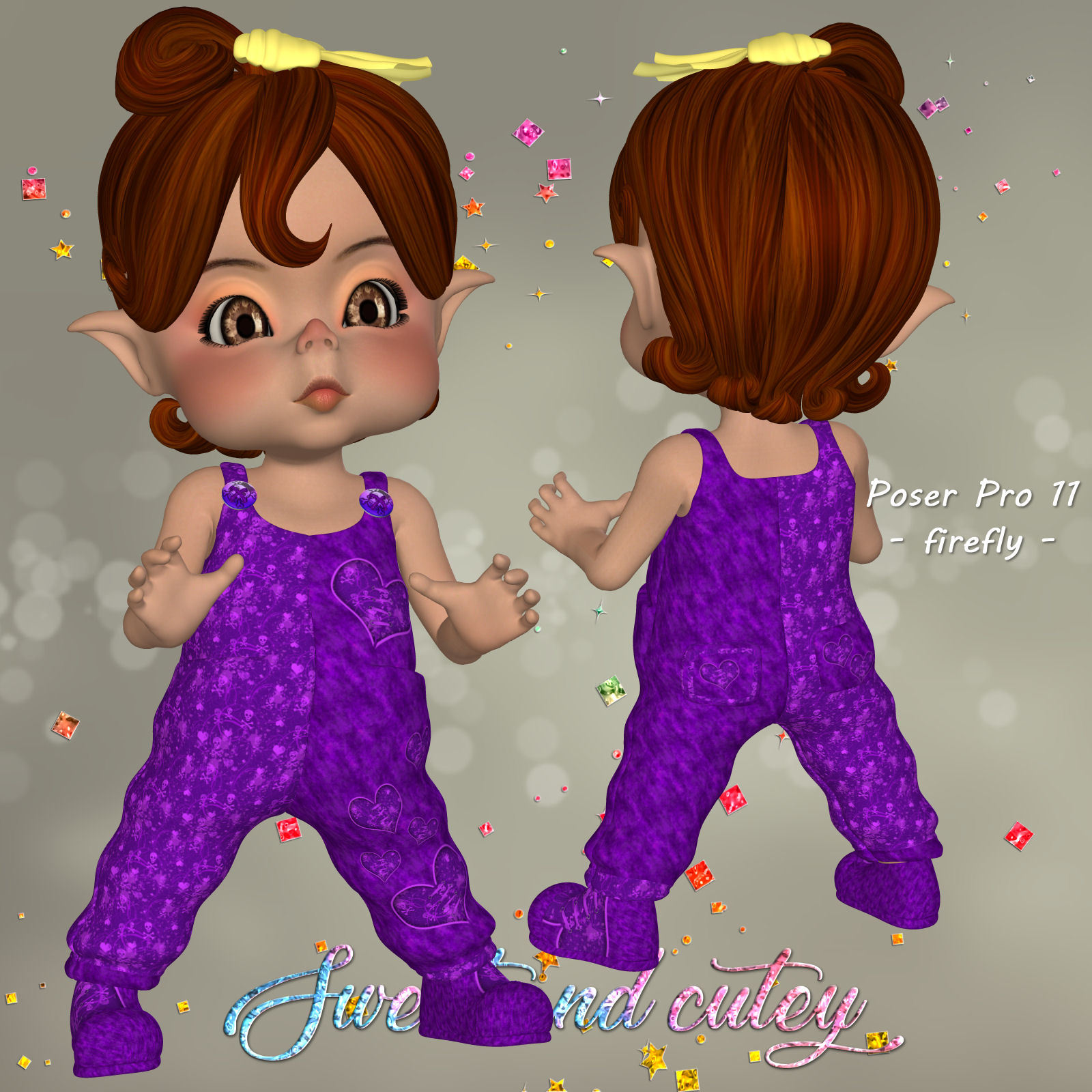 DA-Sweet and cutey for Kit or Peepot Overalls-1 by N/A