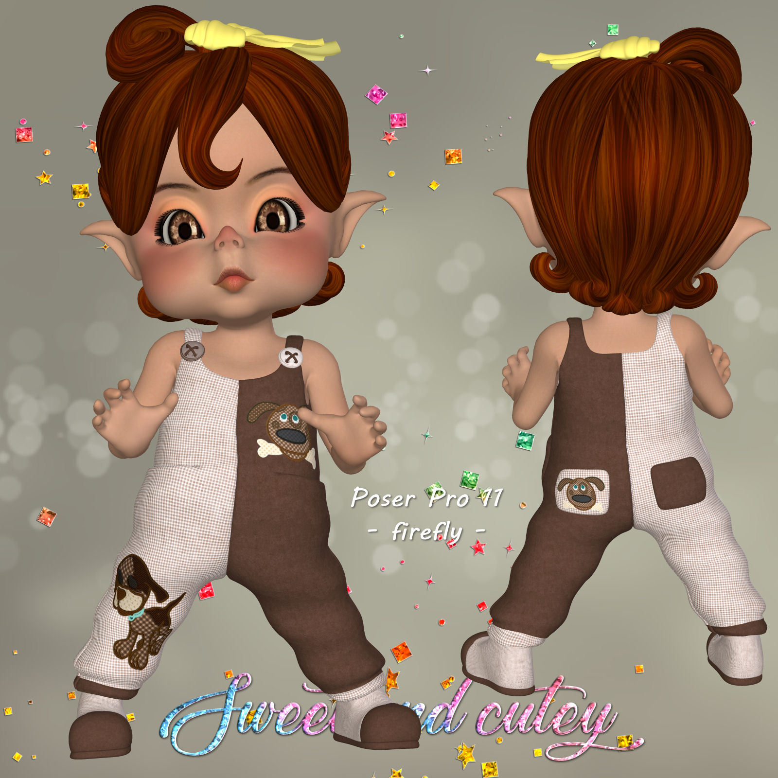 DA-Sweet and cutey for Kit or Peepot Overalls-1 by N/A