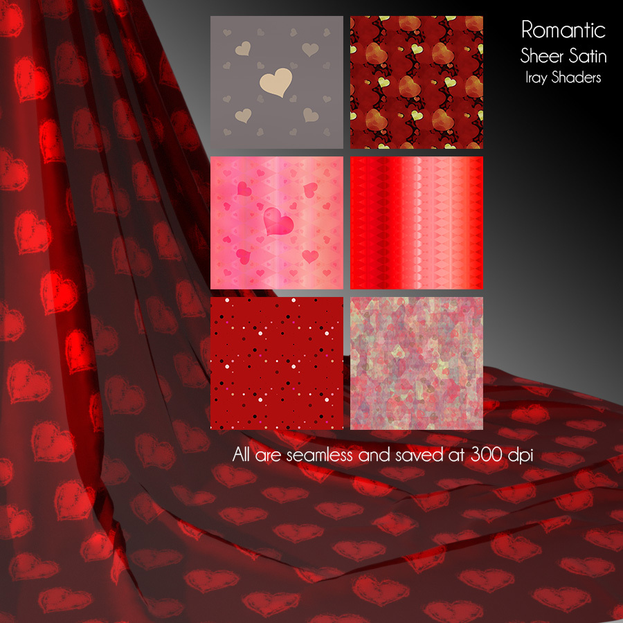 Romantic Sheer Satin Iray Shaders by N/A