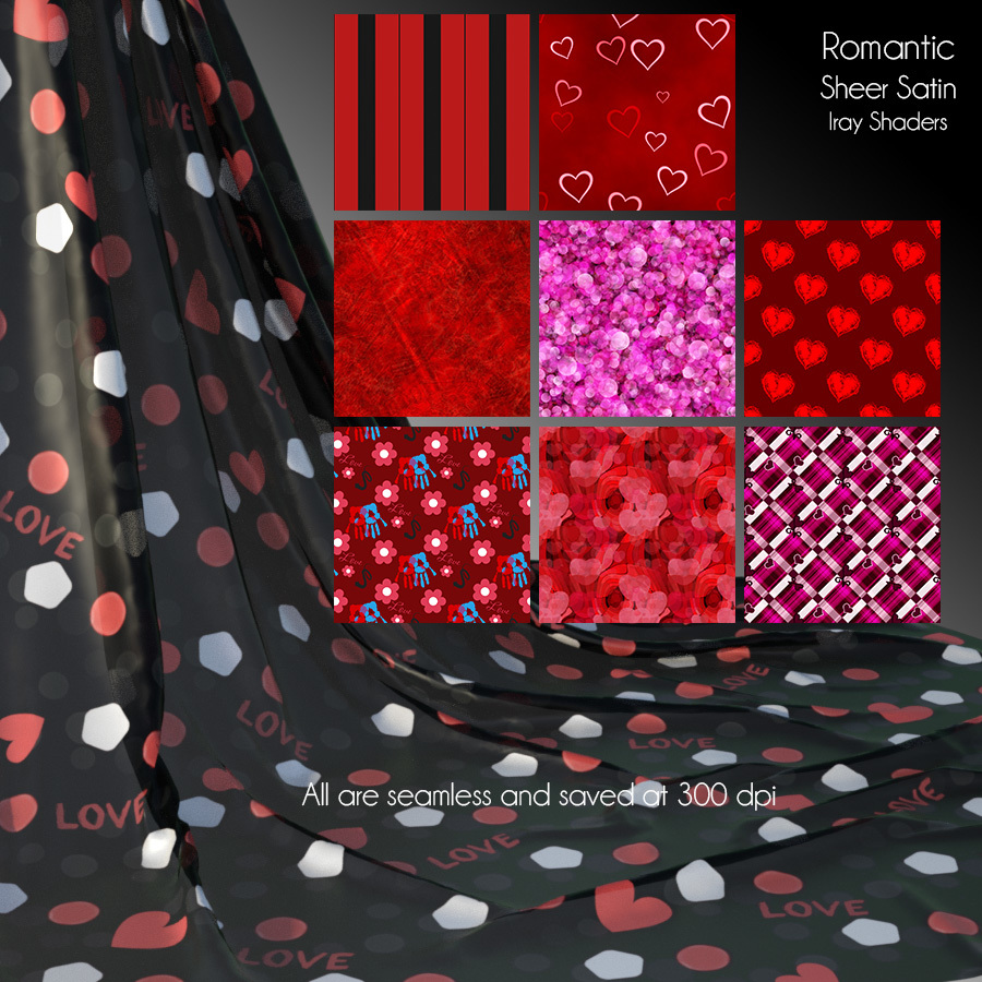Romantic Sheer Satin Iray Shaders by N/A