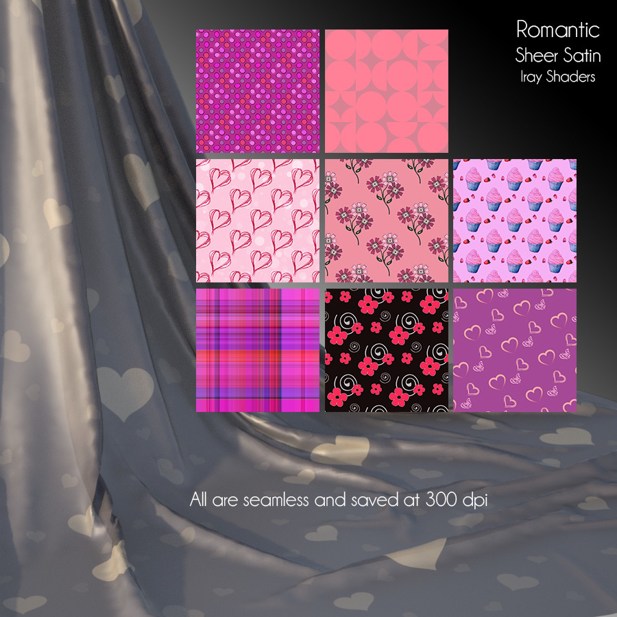 Romantic Sheer Satin Iray Shaders by N/A