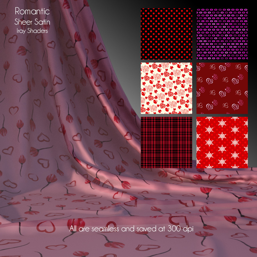 Romantic Sheer Satin Iray Shaders by N/A