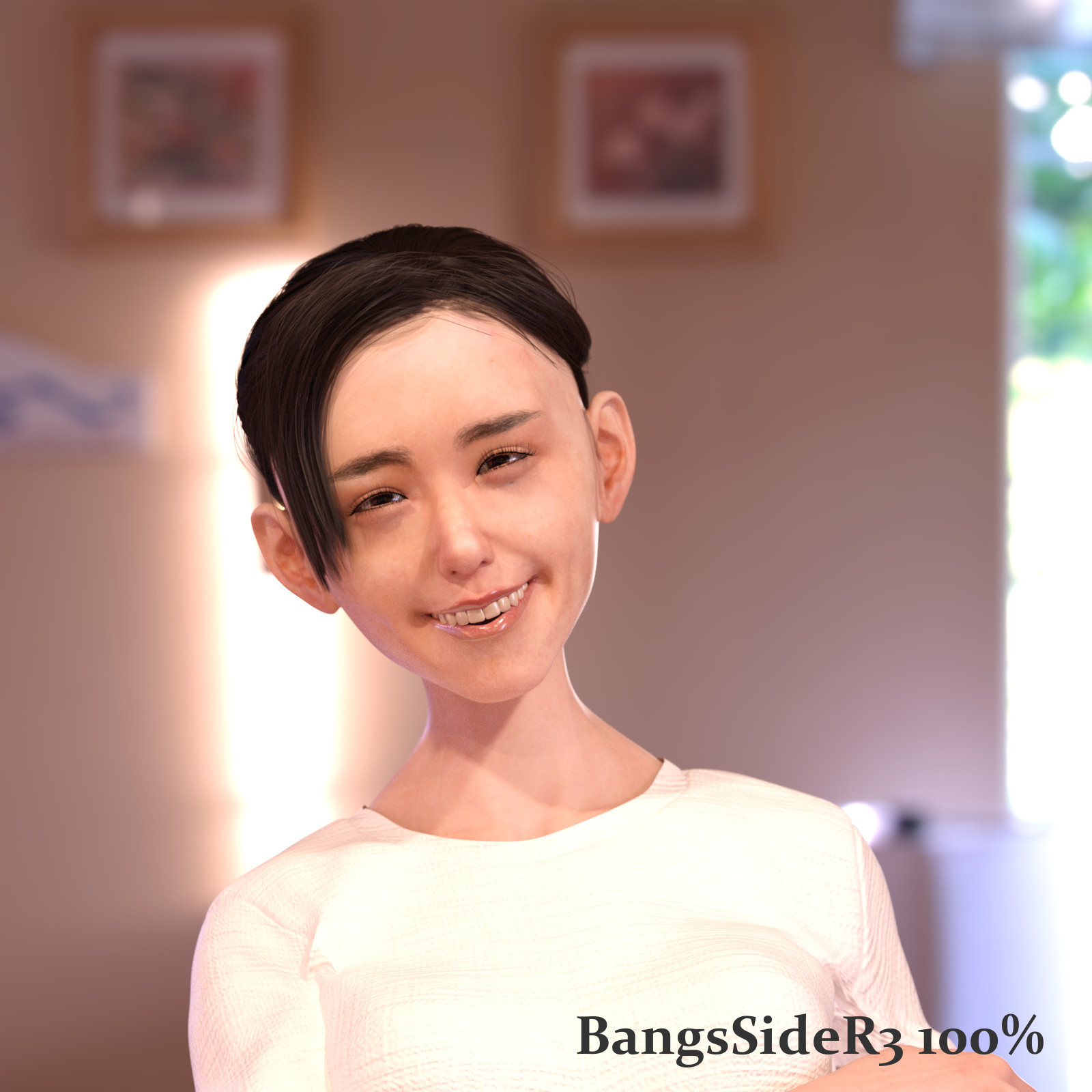 Reiko Braid Updo Hair for G3F & G8F by N/A