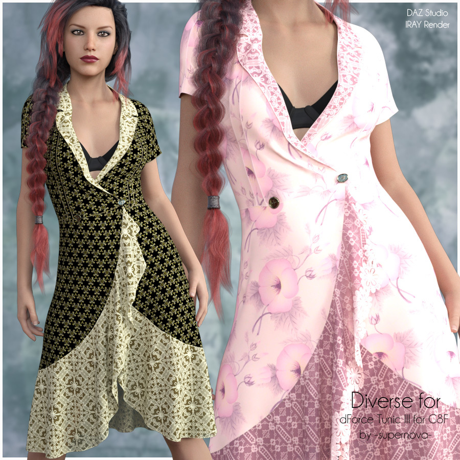 Diverse for dForce Tunic III by N/A
