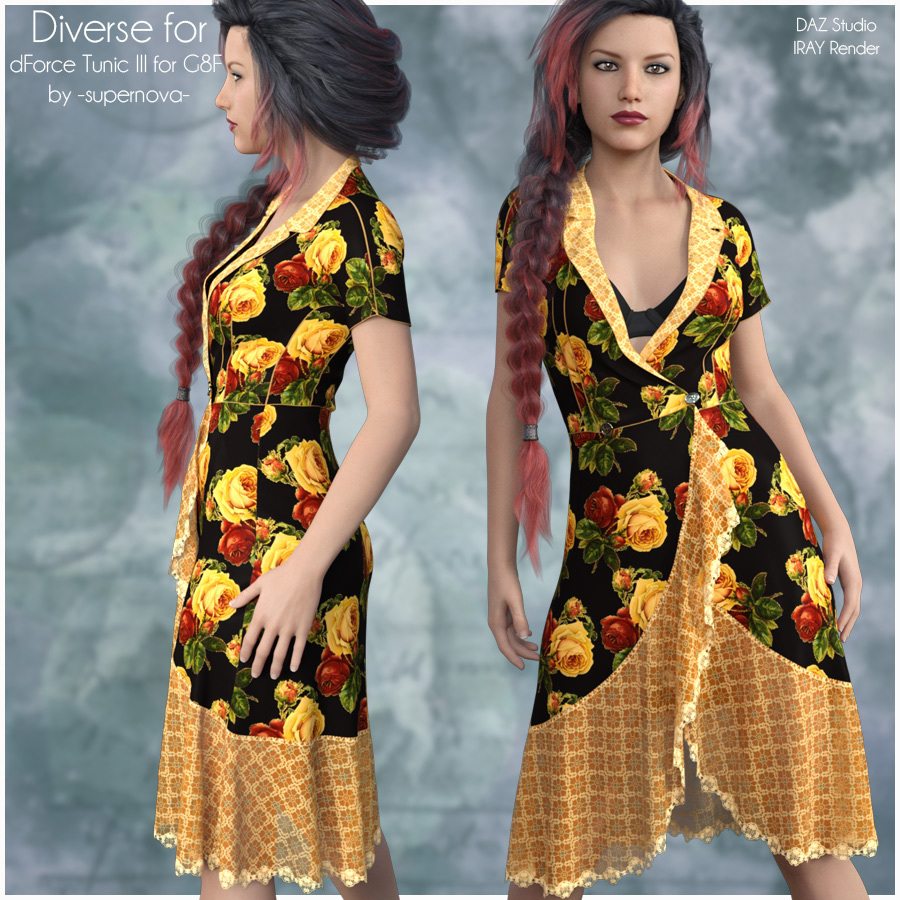 Diverse for dForce Tunic III by N/A