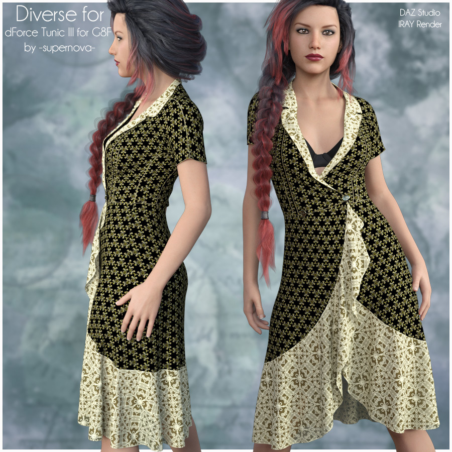 Diverse for dForce Tunic III by N/A