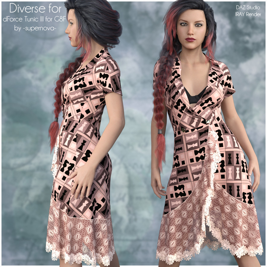 Diverse for dForce Tunic III by N/A