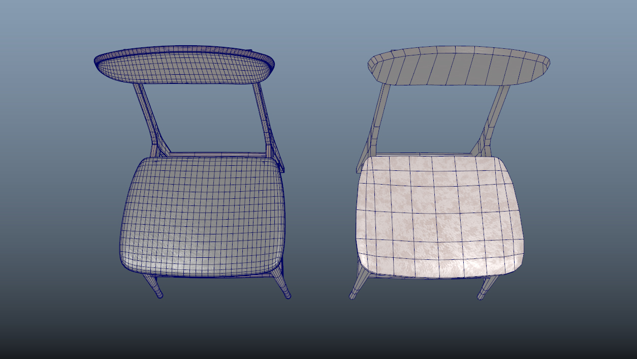 Scandinavian Design Chair 70 - Photoscanned PBR - Extended License by N/A