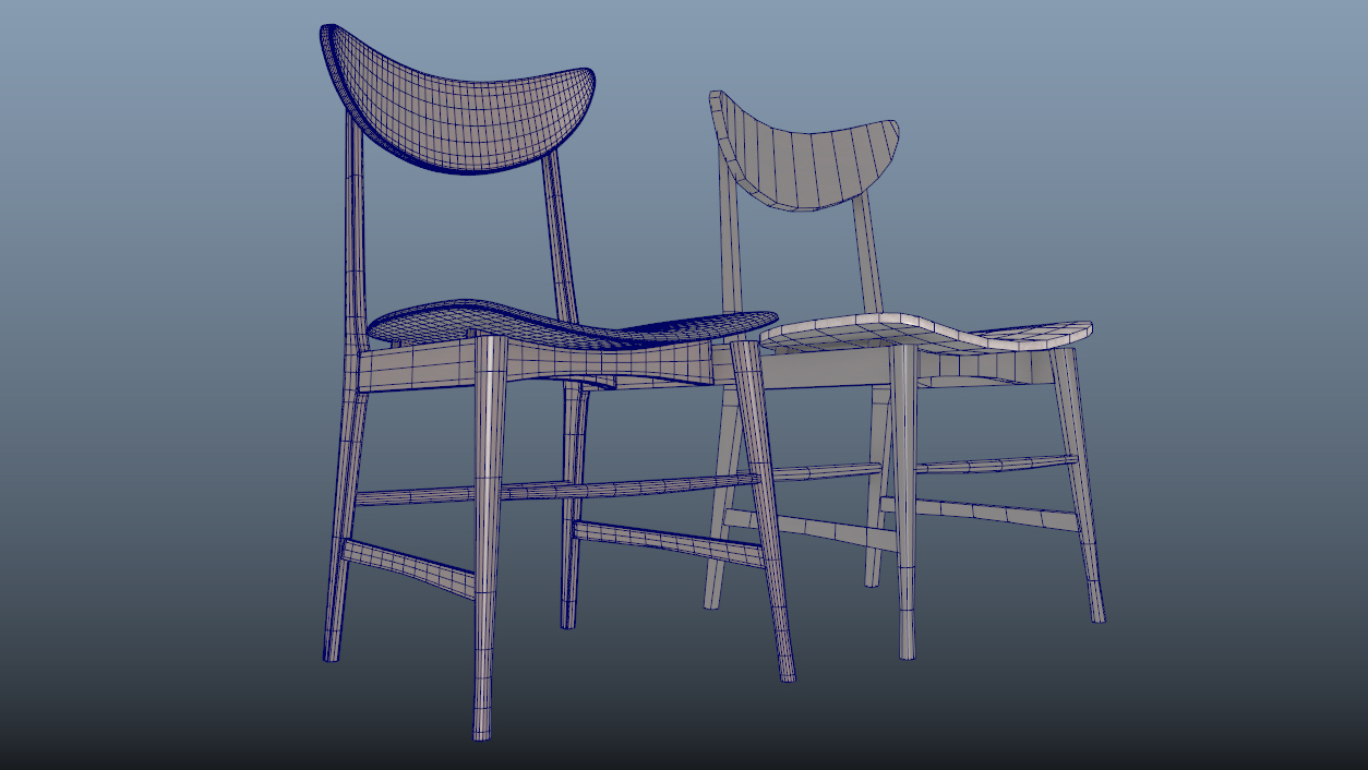 Scandinavian Design Chair 70 - Photoscanned PBR - Extended License by N/A