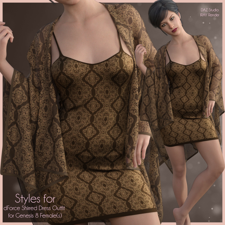 Styles for Shirred Dress by N/A