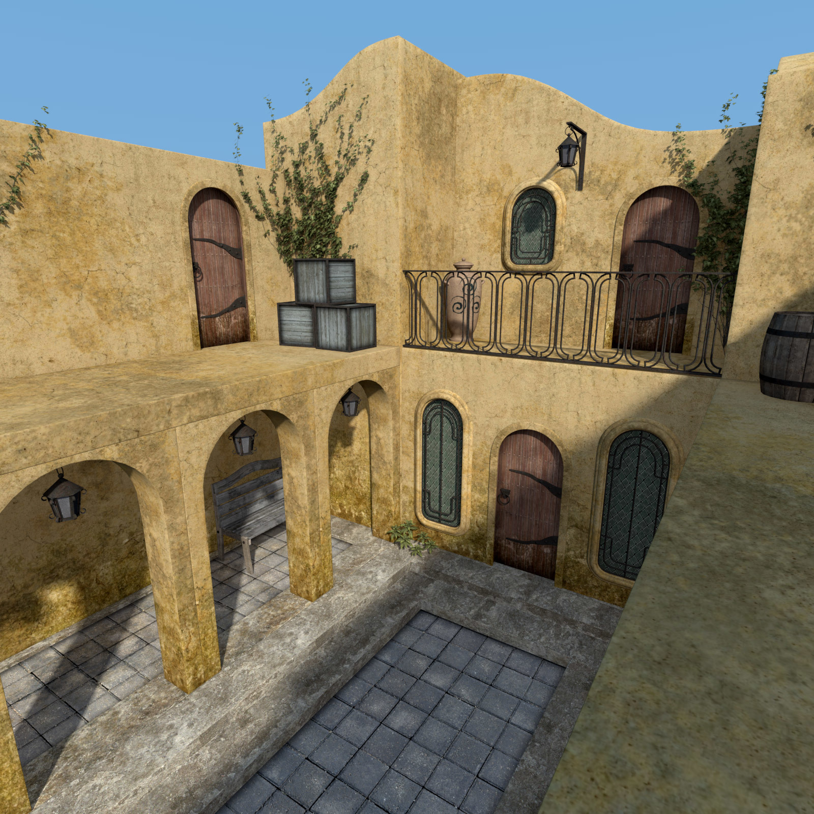 Balmora patio set for Daz Studio by N/A