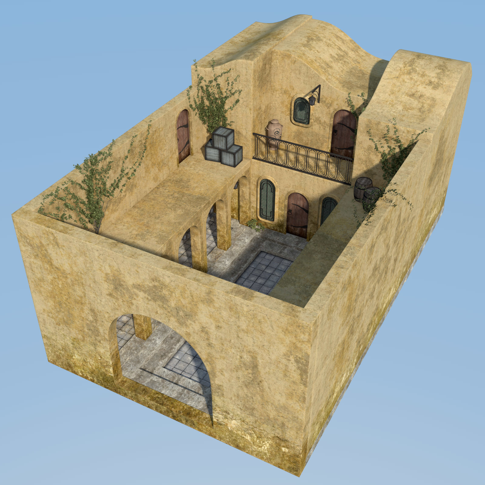 Balmora patio set for Daz Studio by N/A
