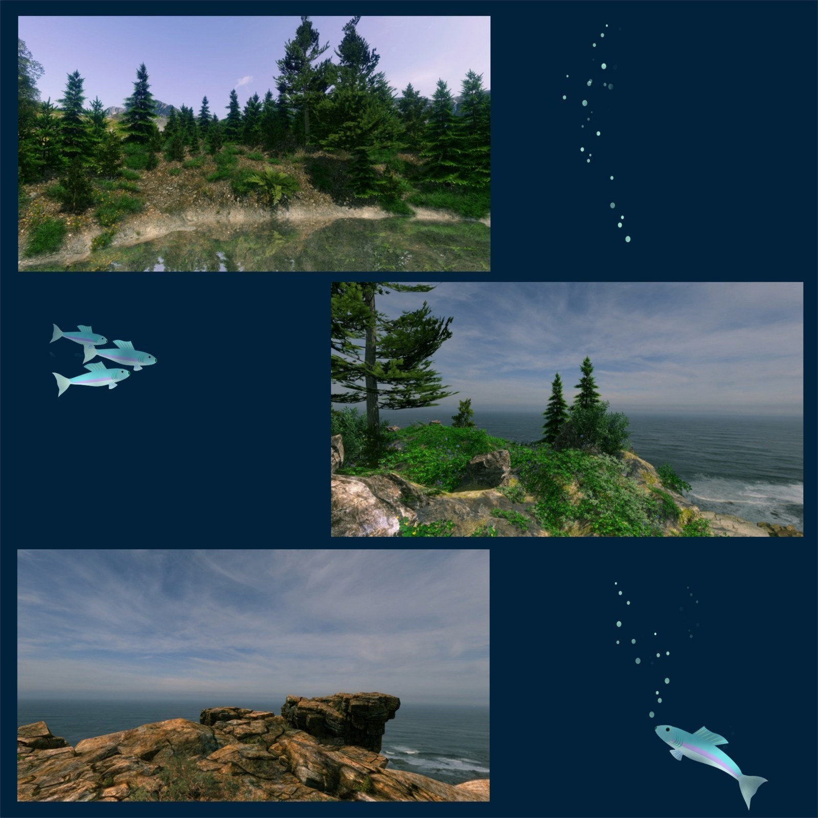 10 Ships and Shores Backgrounds by N/A