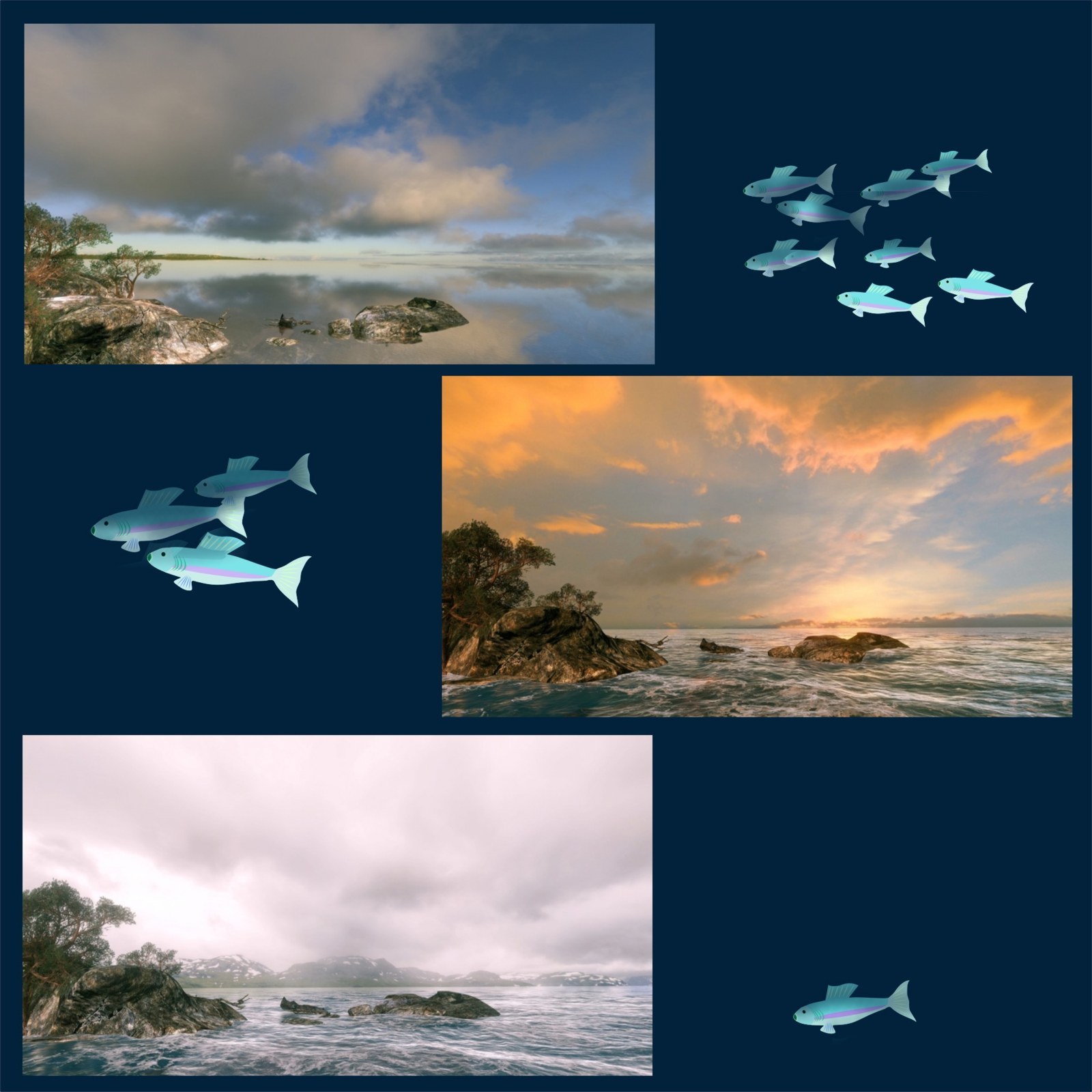 10 Ships and Shores Backgrounds by N/A