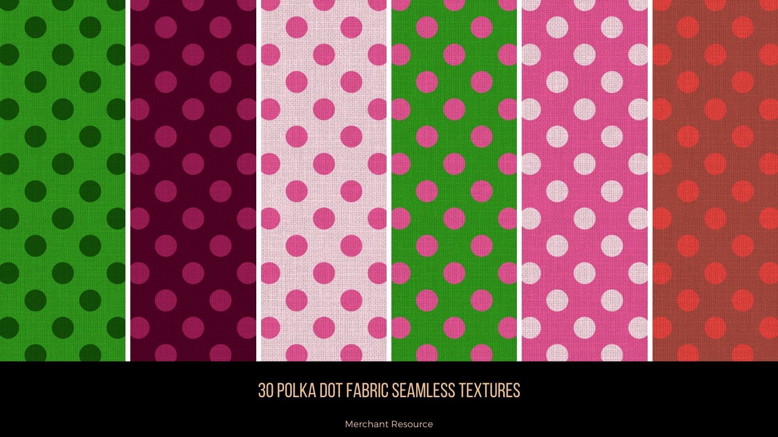 30 Polka Dots Fabric Seamless Textures by N/A