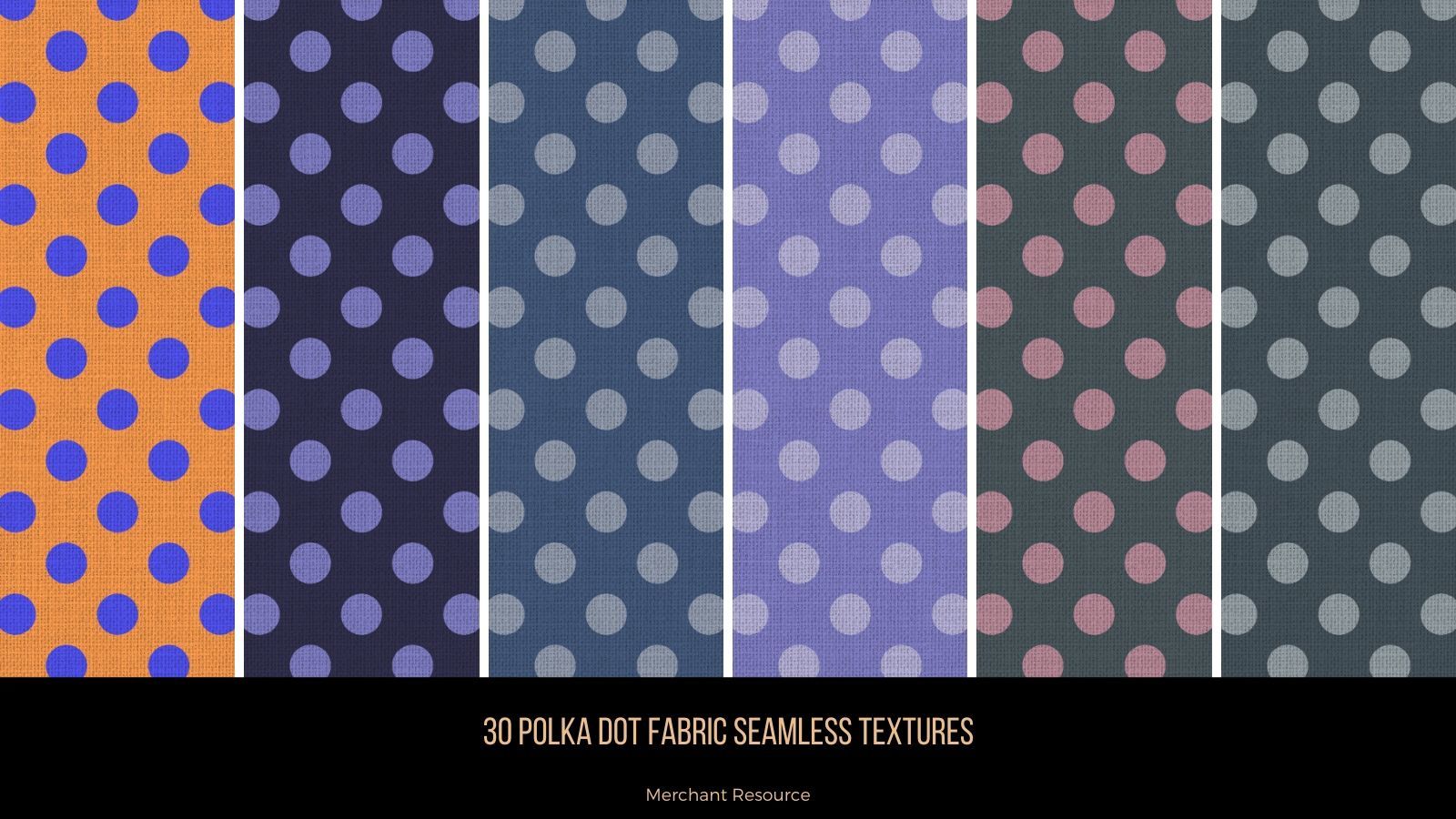 30 Polka Dots Fabric Seamless Textures by N/A