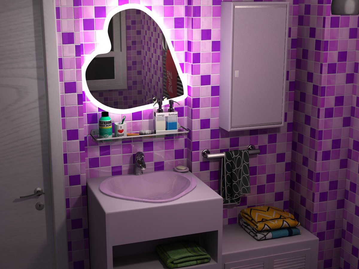Valentine's Bathroom by N/A