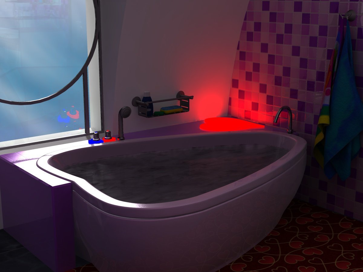 Valentine's Bathroom by N/A