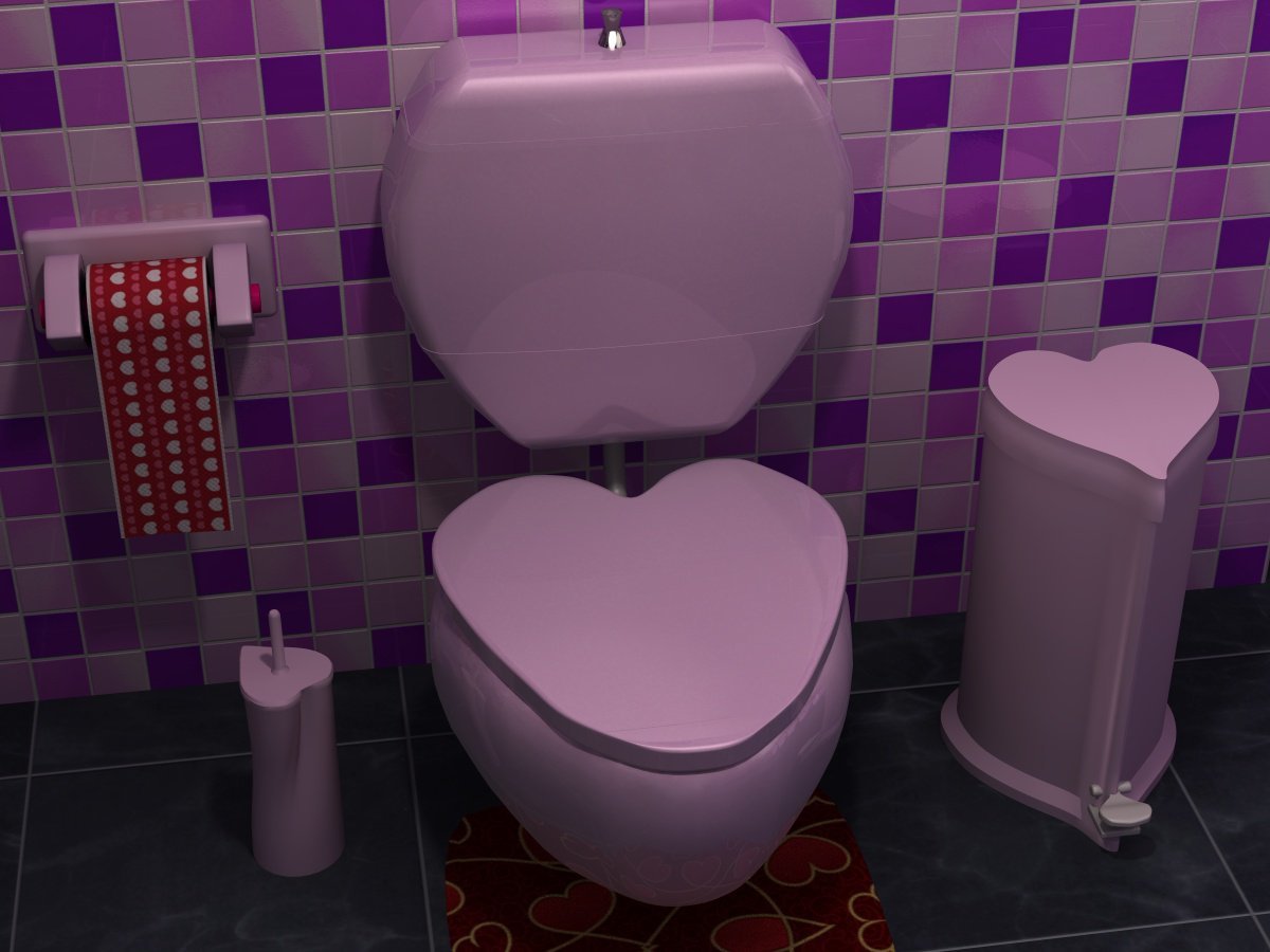 Valentine's Bathroom by N/A