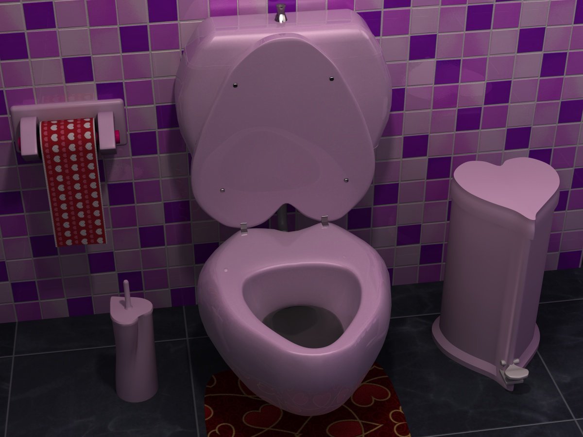 Valentine's Bathroom by N/A